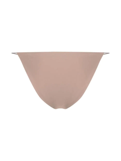 Jade Swim High-waist String Bikini Bottoms In Braun