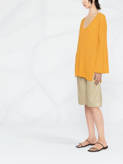 Shop By Malene Birger Irisandra Wide-sleeved Jumper In Orange