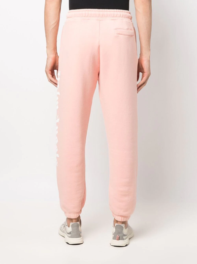 Shop Palm Angels Logo-print Track Pants In Rosa