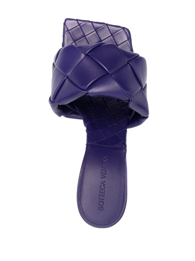 Shop Bottega Veneta Lido Open-toe Sandals In Violett