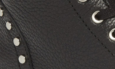 Shop Sam Edelman Jennifer Studded Combat Boot In Black Leather