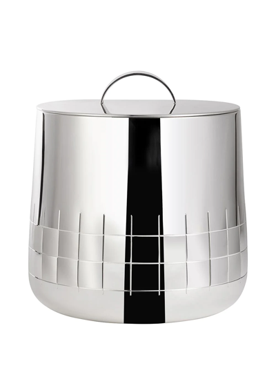 Christofle Silver-plated Graphik Insulated Ice Bucket In Silver