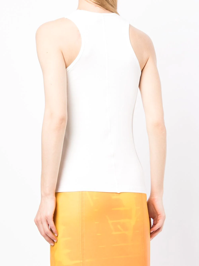 Shop Natasha Zinko Graphic-print Tank Top In White