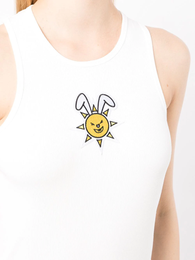 Natasha Zinko Graphic-print Tank Top In White