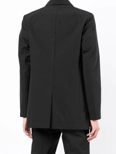 Shop Song For The Mute Overiszed Single-breasted Blazer In Schwarz