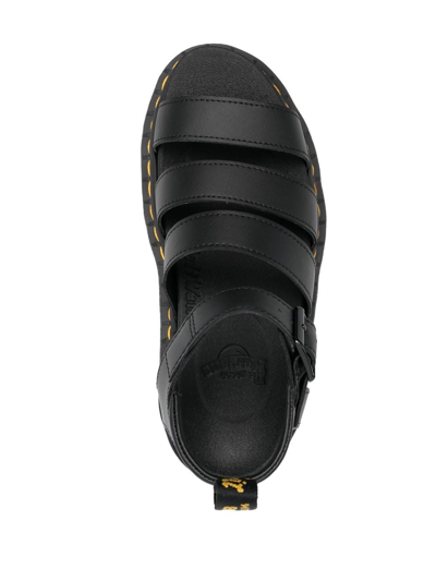 Shop Dr. Martens' Blaire Quad Hydro Platform Sandals In Schwarz