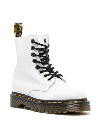 Shop Dr. Martens Pascal Bex Lace-up Boots In Weiss