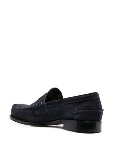 Shop Church's Pembrey Suede Loafers In Blau