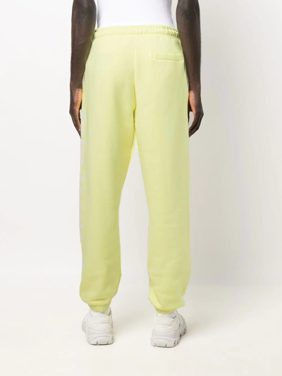 Palm Angels Logo-print Track Pants In Gelb