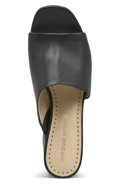 Adrienne Vittadini Albi Mule In Black Leather