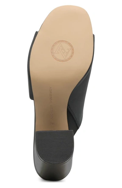 Adrienne Vittadini Albi Mule In Black Leather