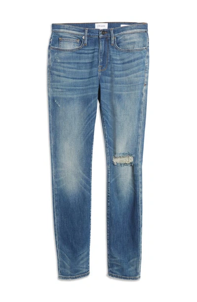 Shop Frame L'homme Skinny Fit Jeans In Fordham Rips