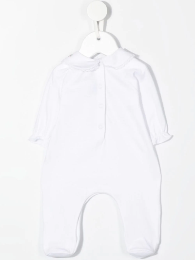 Tartine Et Chocolat Bodysuit With Peter Pan Collar In White