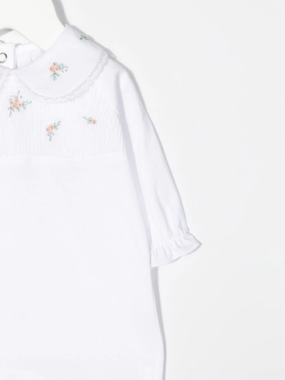 Tartine Et Chocolat Bodysuit With Peter Pan Collar In White