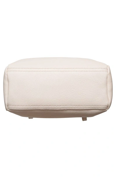 Shop Givenchy Mini Pandora Sugar Leather Shoulder Bag In Ivory