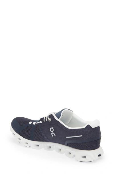 Shop On Cloud 5 Running Shoe In Midnight White