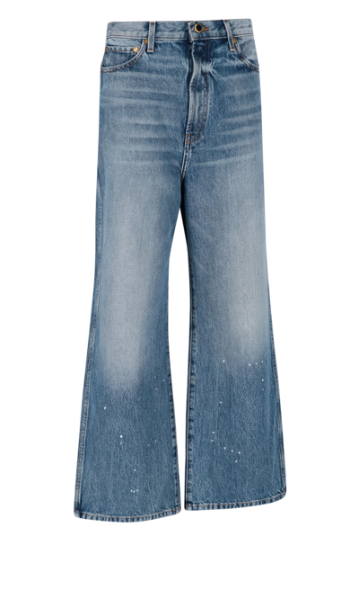 Shop Khaite Wide-leg Jeans
