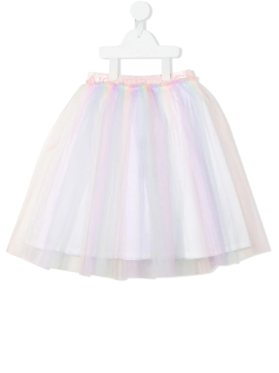 Shop Aigner Tulle Midi Skirt In Pink