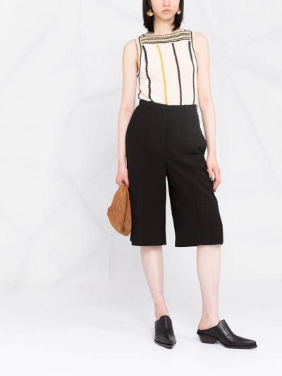 Totême Cropped Tailored Trousers In Black