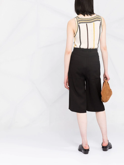Totême Cropped Tailored Trousers In Black