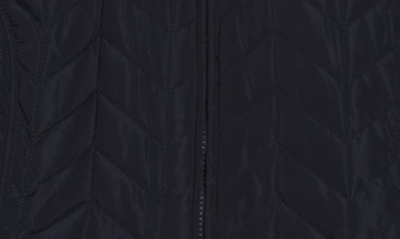 Shop Gallery Mixed Pattern Quilted Jacket In Navy