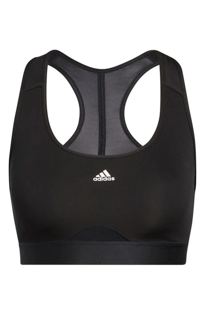 Shop Adidas Originals Good Padded Training Sports Bra In Black