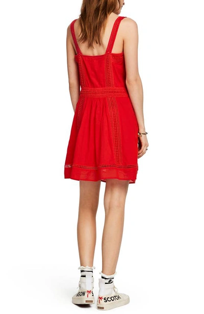 Shop Scotch And Soda Summer Broderie Anglaise Sundress In Poppy Red