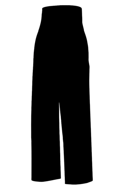 Shop Adidas Originals Wide Leg Yoga Pants In Black