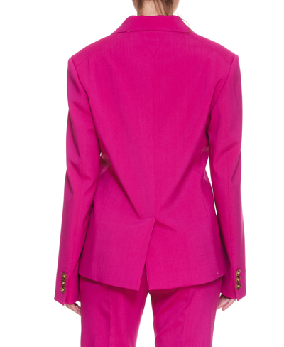 Shop Versace Blazer In Fuchsia