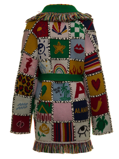 Shop Alanui Womans I Feel Good Multicolor Cashmere Cardigan