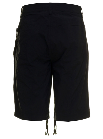 Shop Ten C Mans Blue Cotton Cargo Bermuda Shorts With Pockets