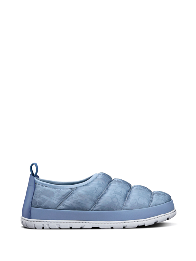 Shop Dior Homme Snow Oblique Slip-on In Blue