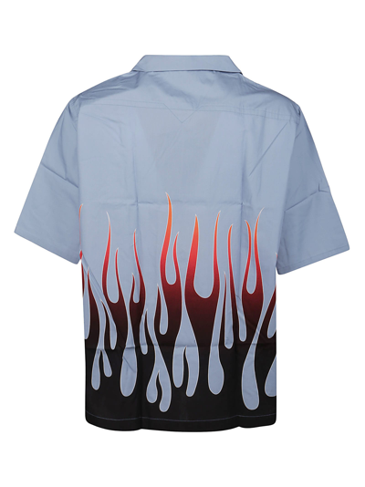 Shop Kenzo Casual Short Sleeves Shirt In Celadon