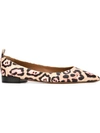 GIVENCHY leopard print ballerinas,LEATHER100%