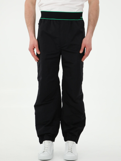 Shop Bottega Veneta Black Cargo Trousers