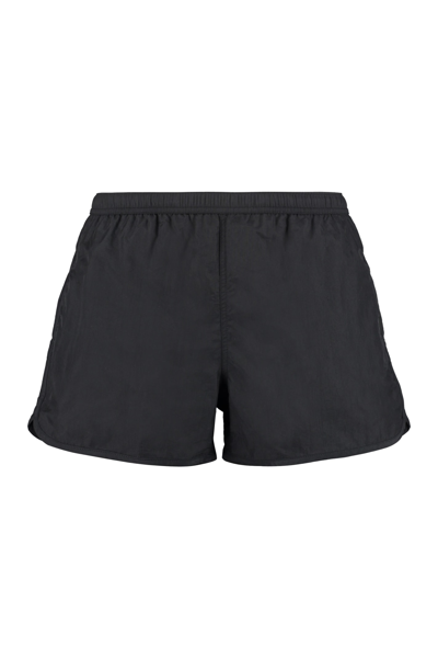 Shop Ami Alexandre Mattiussi Nylon Swim Shorts In Black