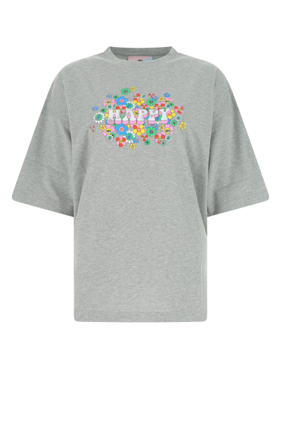 Chiara Ferragni Oversized T-shirt With Elbow-length Sleeves And Print Slogan
