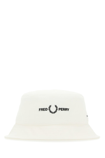 Fred Perry White Cotton Hat Nd Uomo M | ModeSens