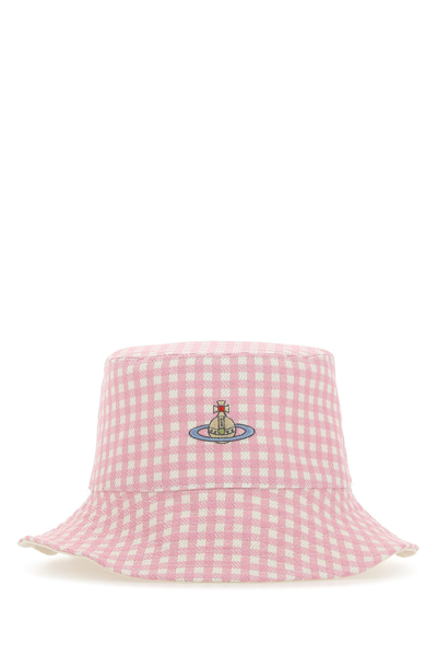 Shop Vivienne Westwood Embroidered Polyester Patsy Hat Checked  Donna S