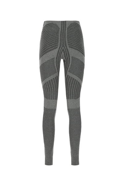 Prada Grey Stretch Polyester Blend Leggings