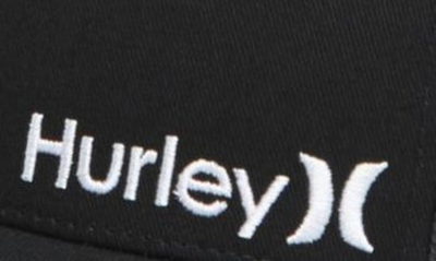 Shop Hurley Corp Staple Trucker Baseball Cap In Black