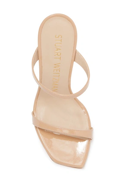 Shop Stuart Weitzman Aleena Slide Sandal In Adobe
