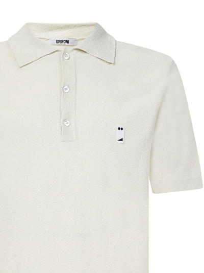 Shop Grifoni Polo Shirt In White