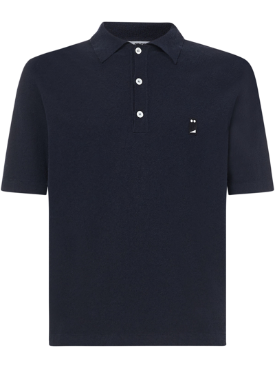 Shop Grifoni Polo Shirt In Blue