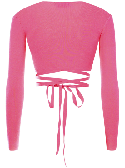 Shop Msgm Top In Pink