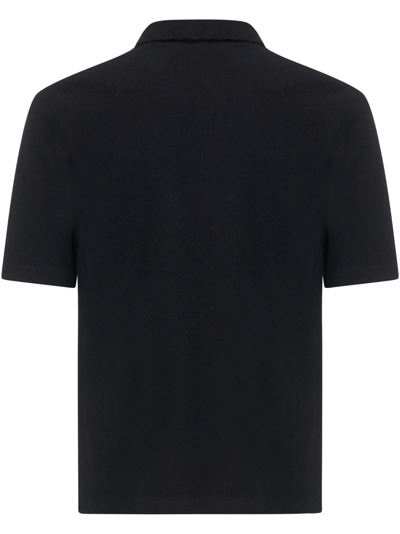 Shop Grifoni Polo Shirt In Black