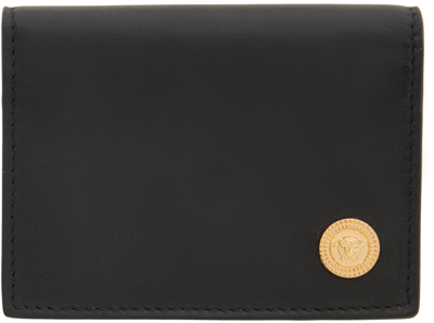 Shop Versace Black Medusa Wallet In 1b00v Black