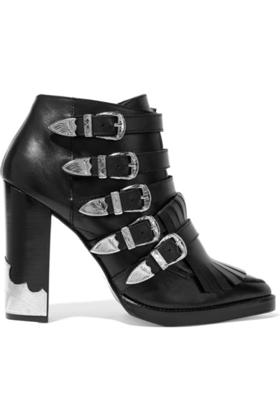 Shop Toga Pulla Buckled Leather Boots