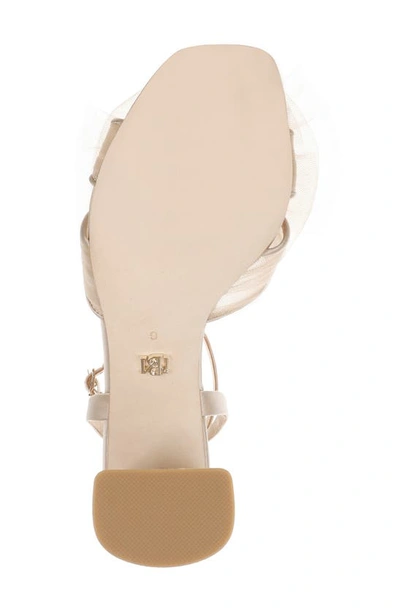 Shop Badgley Mischka Tess Ankle Strap Sandal In Pearl Nude