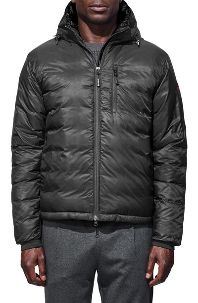 Shop Canada Goose 'lodge' Slim Fit Packable Jacket In Graphite/ Black